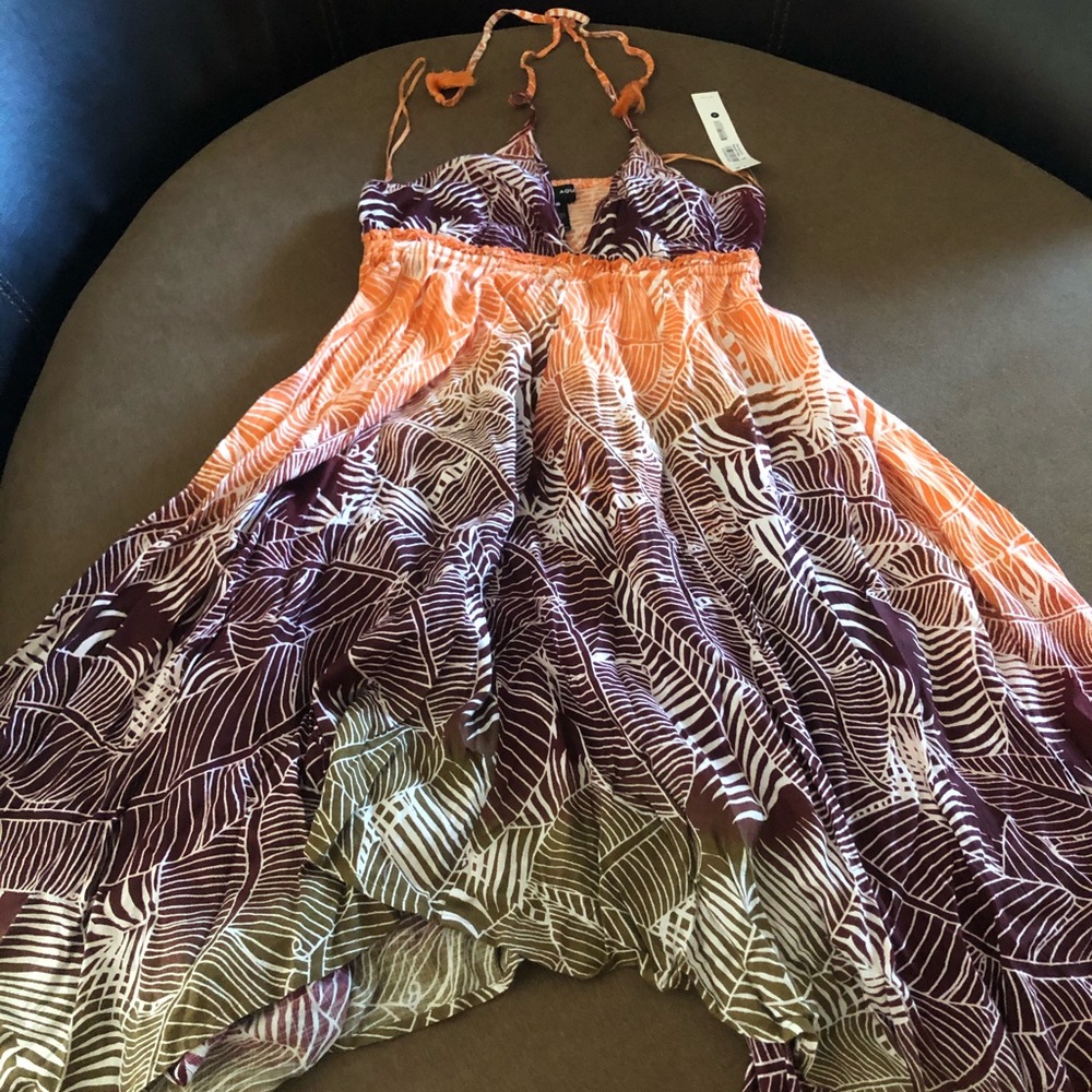 AQUA halter dress